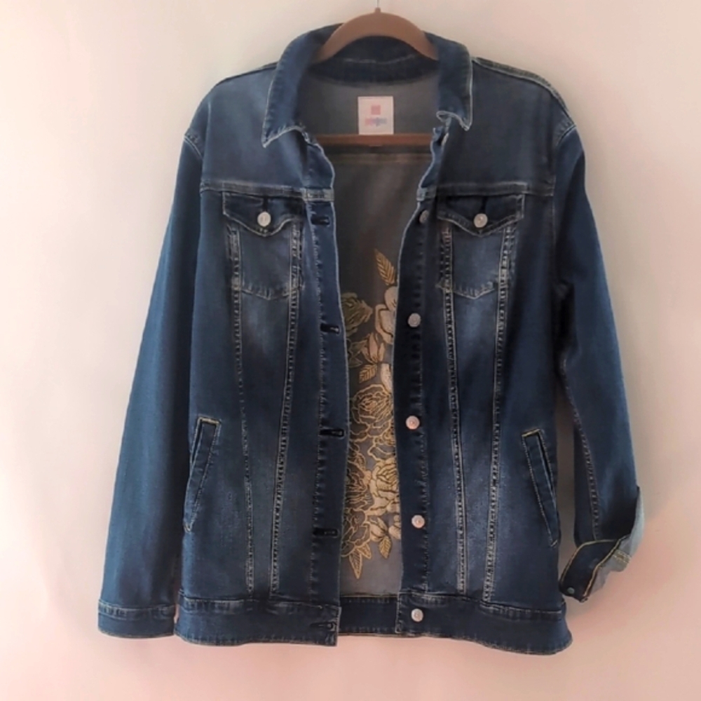 Vintage jacket LulaRoe Embroidery Floral Size Large